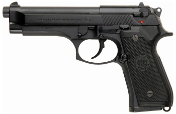 Beretta 92FS, 9x19mm.