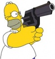 2005 0520 Homer With Gun.JPG