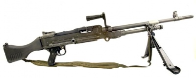 The L7A2 Machine Gun is used