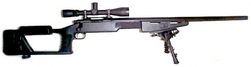 Remington 700 (Choate Ultimate Sniper rifle stock) .