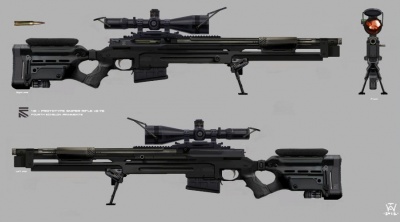 Concept art of the SC-IS Sniper Rifle.