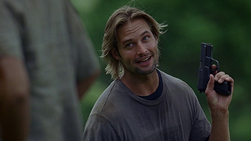 Josh Holloway with a Sig Pro SP2009 as Sawyer in Lost