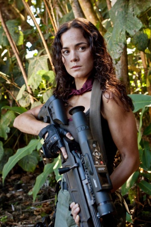 Alice Braga is seen using the following guns in the following films