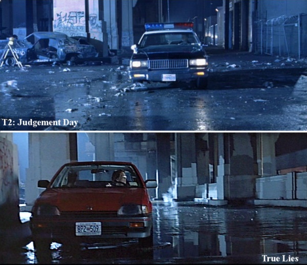  in True Lies In T2 on the other hand it takes place in Los Angeles