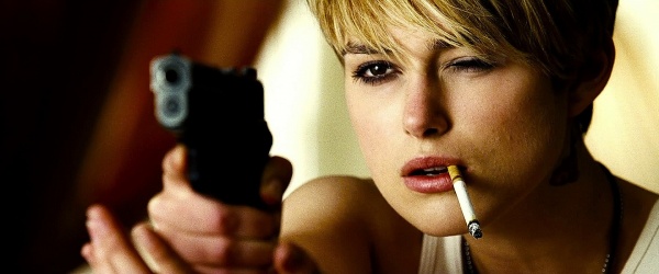 Domino Keira Knightley during a standoff points her SIG P226 9mm