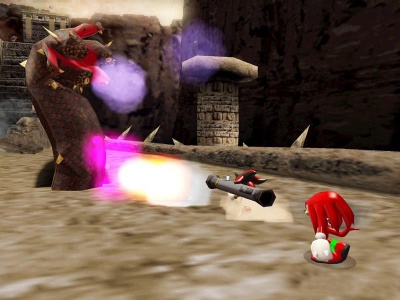Those random gaming images - Shadow the Hedgehog (2005) Shadow the Hedgehog  displays enormous rage upon coming across a defenseless G.U.N soldier in  the intro. An unforgettable part of the Sonic franchise