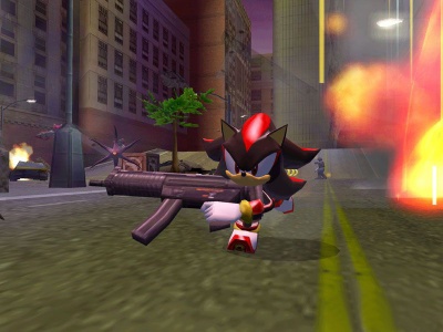 Shadow the Hedgehog (with machine gun and shooting fx) - Free - VRCMods