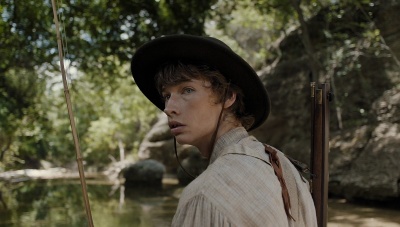 Young Eli carrying the musket, note the octagonal barrel