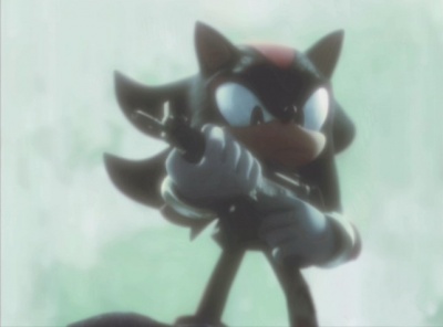 shadow with a gun, shadow the hedgehog